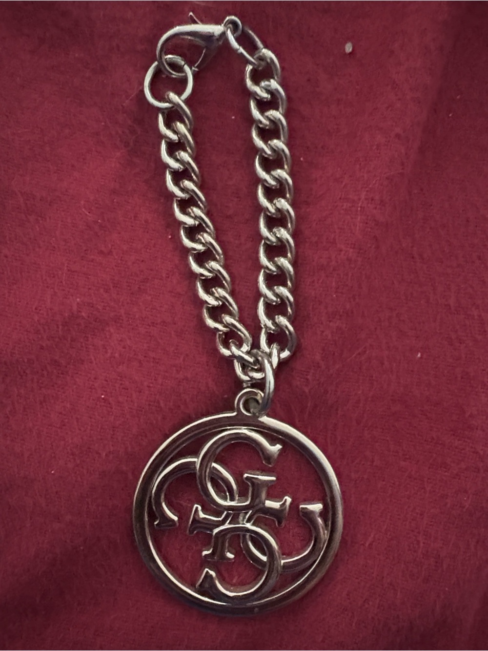 Guess Charm  - Silver Tone
